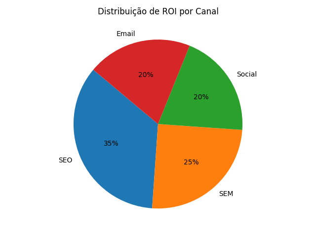 Distribuição do ROI por canal